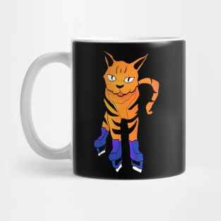 ice skating cat Mug